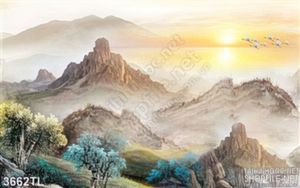Tranh sơn dầu phong cảnh núi