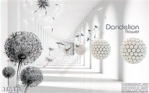 Tranh 3D bồ công anh trang trí phòng ngủ đẹp