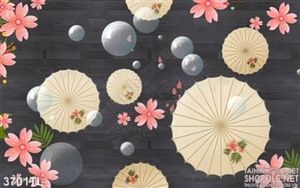 Tranh hoa đào phong cách Nhật
