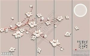 Tranh hoa Mai dưới ánh trăng đẹp nhất