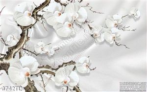 Tranh 3D hoa lan trang trí phòng đẹp