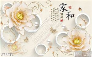 Tranh thư pháp hoa Sen trang trí tường đẹp