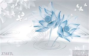 Tranh lụa 3D hoa Sen nghệ thuật đẹp