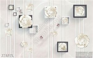Tranh 3D hoa hồng decor trang trí dán tường đẹp