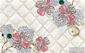 Tranh 3D hoa trang sức trang trí phòng ngủ