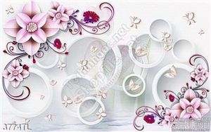 Tranh 3D hoa nghệ thuật trang trí phòng khách