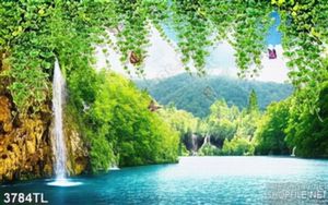 Tranh 3D phong cảnh thác nước đẹp nhất