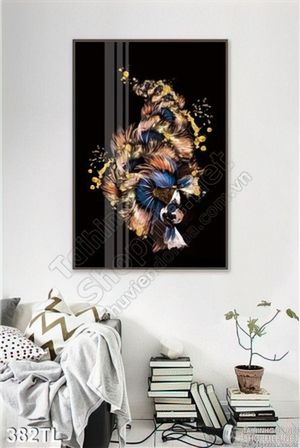 Tranh lụa 3D sơn dầu treo tường đẹp