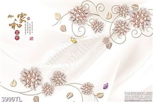 Tranh lụa hoa ngọc hồng đẹp