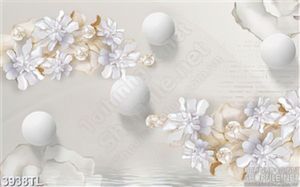 Tranh lụa decor hoa trang sức
