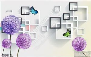 Tranh lụa hoa bồ công anh