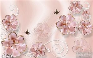 Tranh lụa hoa trang trí 3D