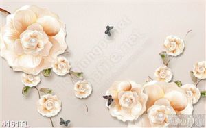 Tranh lụa hoa lan ngọc vàng đẹp