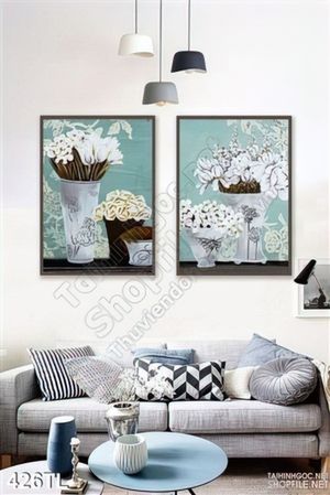 Tranh lụa 3D hoa trang trí đẹp