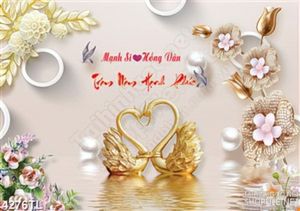 Tranh in tường trăm năm hạnh phúc