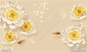 Tranh hoa hồng trắng nhụy vàng psd