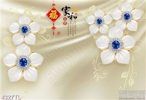Tranh hoa cúc trắng nhị xanh