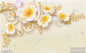 Tranh hoa lan nhị vàng psd