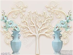 Tranh lụa bình hoa nghệ thuật