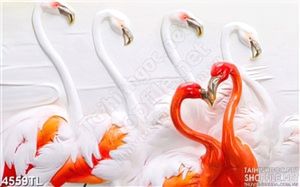 Tranh hạc hồng đôi psd