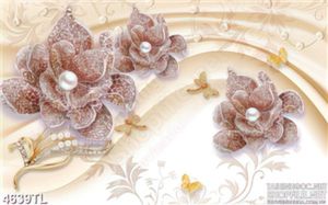 Tranh lụa hoa khảm đá quý