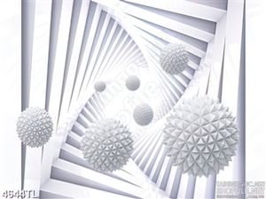 Tranh 3D xoáy hình khối