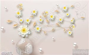Tranh bình hoa hồng vàng