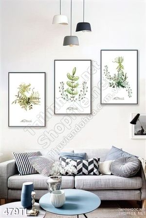 Tranh lụa 3D các loại lá cây đẹp