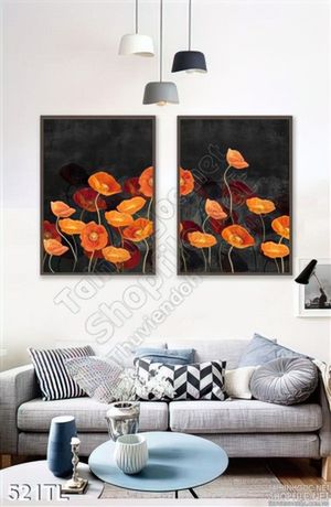 Tranh lụa sơn dầu hoa mỹ nhân đẹp