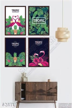 Tranh lụa 3D chim hạc nghệ thuật trang trí
