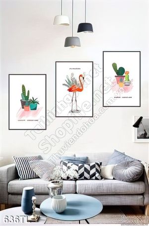 Tranh lụa 3D màu nước Hồng Hạc đẹp