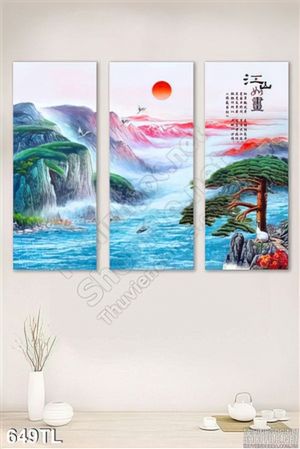 Tranh lụa 3D phong thủy độc đáo