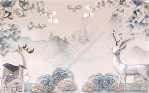 Tranh lụa hươu nai mới nhất hiện nay