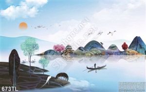Tranh lụa 3D sơn dầu nghệ thuật
