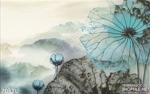 Tranh lụa 3D hoa sen đẹp nhất