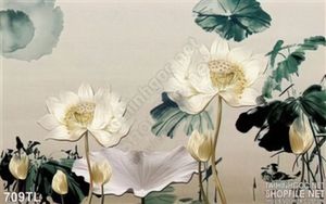 Tranh lụa 3D hoa sen nghệ thuật đẹp