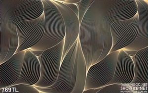 Tranh lụa 3D hoa văn hiện đại treo tường