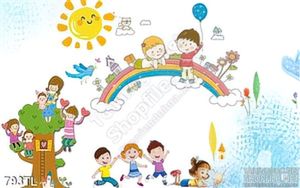 Tranh lụa 3D cầu vồng trang trí phòng trẻ em