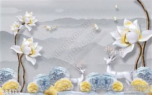 Tranh lụa 3D hoa Sen nghệ thuật treo tường