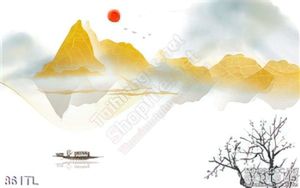 Tranh màu nước trang trí hiện đại