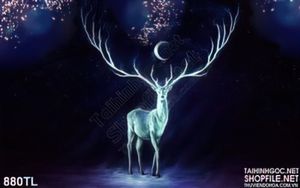 Tranh hươu nai trang trí treo tường