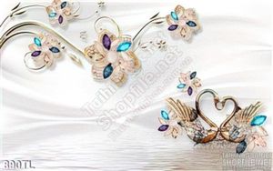 Tranh lụa 3D hoa kim cương mới nhất