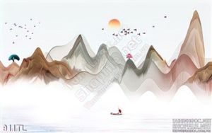 Tranh lụa màu nước trang trí treo tường
