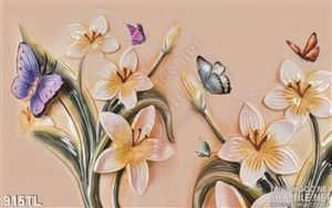 Tranh lụa 3D hoa trang trí treo tường đẹp