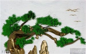 Tranh cây tùng phong thủy treo tường