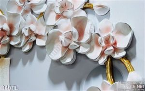 Tranh lụa 3D hoa lan trang trí đẹp