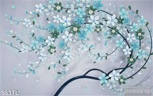 Tranh lụa 3D hoa độc đáo mới nhất