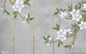 Tranh hoa trang trí dán tường đẹp