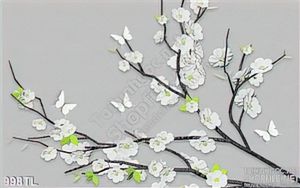 Tranh hoa đào trang trí phòng khách đẹp nhất