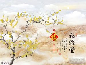 Tranh cành mai vàng đón tết